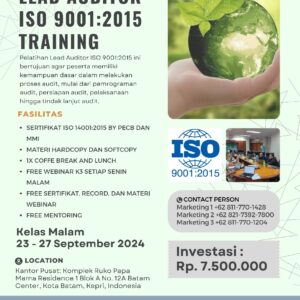 ISO 9001:2015 Lead Auditor Training - SEPTEMBER 2024