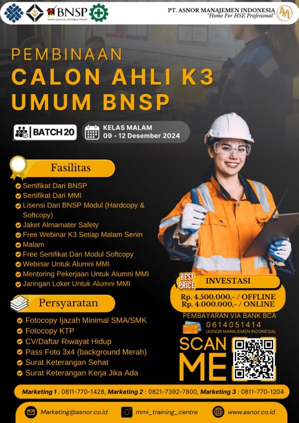 AA. AHLI K3 UMUM BNSP CERTIFICATE (MIN SMA/SMK) – DESEMBER 2024 - ASNOR ...