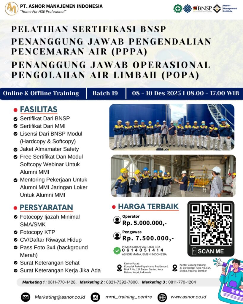 AAA. PPPA & POPA Training – BNSP Certificate – DESEMBER 2025 - ASNOR ...