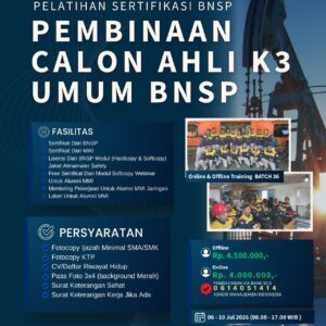 A. AHLI K3 UMUM BNSP CERTIFICATE (MIN SMA/SMK) - JULI 2026