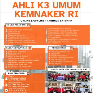 A. AHLI K3 UMUM (AK3 UMUM)- SERTIFIKASI KEMNAKER RI - OKTOBER 2026